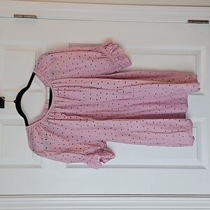 Pink eyelet blouse womens xxl